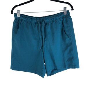 DSG Mens Teal Drawstring Athletic 6" Rec Shorts Mesh Lined Size S